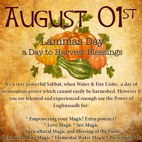 Harnessing the Power of Lammas Day in Witchcraft Rituals